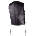 LEATHER SLEEVELESS OZONE RINO BLACK BLACK S  photo 11