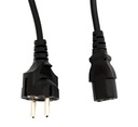 КАБЕЛЬ ПИТАНИЯ ДЛЯ МОНИТОРА/ПК IEC C13, ЧЕРНЫЙ
