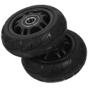 2PCS REPLACEMENT CART CASTER WHEELS SILENT ЧОРНИЙ RUBBER AND IRON  (18442045656) фото min 5