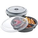 КОНТЕЙНЕР ДЛЯ ПИЩЕВЫХ ПРОДУКТОВ, РАЗДЕЛЯЕМЫЙ НА 3 ЧАСТИ, ДЛЯ МИКРОВОЛНЫ HOBBY LIFE QUALITY ЦВЕТА