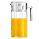 СТЕКЛЯННЫЙ КУВШИН ДЛЯ НАПИТКОВ СОК ЛИМОНАД С КРЫШКОЙ 1,5 Л 139289
