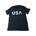 Мужская черная футболка Adidas USA Volleyball L