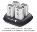 Зарядное устройство для аккумуляторов EverActive + 2x 6F22 9В