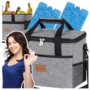 СУМКА ДЛЯ ХОЛОДИЛЬНИКА ДЛЯ ТУРИСТИЧЕСКОГО ПИКНИКА 20 Л + НАБОР 2 МОРОЗИЛЬНЫХ ВСТАВКИ