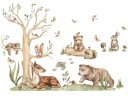 Наклейки на стену детские FOREST FAMILY XXL