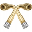 2x PRZEDŁUŻKA KĄTOWA ZAWORU DO POMPOWANIA OPON 90°