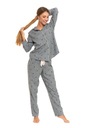 Женская хлопковая пижама Moraj с топом на молнии и воротником 6500-001 3XL