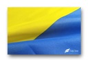 Flaga Ukraina na jacht 30x40 cm Bandera jachtowa żeglarska Ukrainy Szerokość produktu 40 cm