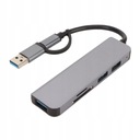 Hub USB 3.0 5 w 1 3 karty pamięci USB Porty kart Waga produktu z opakowaniem jednostkowym 0.46 kg