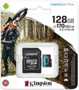 Карта памяти Micro SD SDXC 128 ГБ KINGSTON Canvas Go! Плюс 170R A2 U3 V30