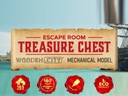 3D drevené puzzle hlavolam Escape Room Truhlica s pokladom Wooden.City Hĺbka produktu 7.4 cm