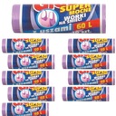 Мешки для мусора с ручками SUPER STRONG 60л, 100 шт.