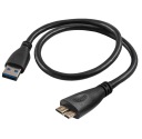 Микрокабель USB 3.0 3.2 для SSD HDD WD PASSPORT VERBATIM SEAGATE 0,5 м