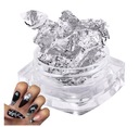 Фольга для дизайна ногтей Pazłotko SILVER, серебро