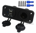 ПРИЖИГАЛКА + 2 x YACHT USB - 03044