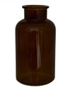 КОРИЧНЕВАЯ СТЕКЛЯННАЯ ВАЗА 20 ВАЗ-БУТЫЛОК