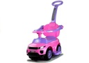 Pojazd jeździk z pchaczem Lean Toys 614W różowy Kolor Różowy