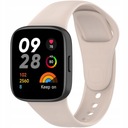 PASEK SILIKONOWY OPASKA BRANSOLETA DO XIAOMI REDMI WATCH 3 - IVORY