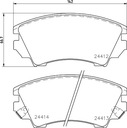 HELLA ZAPATAS DE FRENADO 8DB 355 013-041 