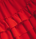 Красная юбка для девочки 122р с рюшами ко Дню святого Валентина