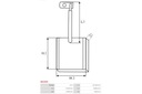 AS-PL ESCOBILLA ARRANCADOR 4.5X14X15 MM JUEGO = SB2009 HITACHI JUEGO 