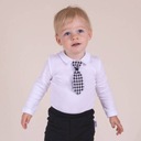 Elegantná vizitka pre chlapca KRST nohavice body mucha kravata 86 Certifikáty, posudky, schválenia Bezpečné pre deti