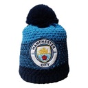 ЗИМНЯЯ ШАПКА МАНЧЕСТЕР СИТИ С ПОМПОМ