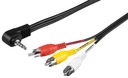 AVC Jack — кабель «тюльпан» 3,5 мм — 1,5 м