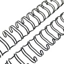 Проволока для переплета, 3,17 см, черная.