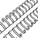 Проволока для переплета корешка 1,9 см, черная