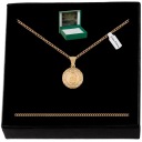 ЗОЛОТАЯ ЦЕПОЧКА + МЕДАЛЬ БОЖЬЕЙ МАТЕРИ + ГРАВИРОВКА НА КРЕЩЕНИЕ ПОДАРОК