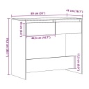 TABLE KONSOLOWY, DAB ARTISAN, 89X41X76,5 CMphoto 10