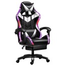 LED-es hátmasszírozó szék GAMER FORGATHATÓ JÁTÉKOS +LÁBTARTÓ! Ülés szélessége 50 cm