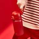 Красная стальная бутылка, элегантная бутылка для воды для школьного офиса ION8 0,4 л