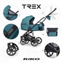 Riko Trex - Polski wózek 2w1 LAGOON + adaptery Kolor Odcienie niebieskiego