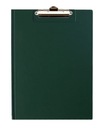 Блокнот с зажимом, закрытый, зеленый, А4