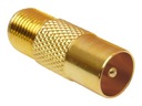Антенный адаптер RF TV/wt-F/gn HQ GOLD 75 Ом