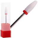 Красный керамический резак со средним конусом для гибридных акриловых гелевых насадок для ногтей