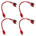 4PCS CAR RCA 1 ЖІНКА 2 АДАПТЕР MEZCZYZN Y КАБЕЛЬ АУДІО ROZDZIELAJACY NI  (17909642385) фото min 14