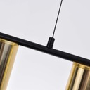 Light Prestige Arizona 4 linia lampa wisząca czarny/złoty LP-074/4PL BK/GD Szerokość produktu 117 cm