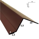 Отделка балкона 3 ral 8017 MAT BROWN, длина 1,95 м