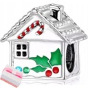 ПОДВЕСКИ ДОМ КУЛОН БУСИНЫ, ПОДВЕСКИ СЕРЕБРО 925 ПРОБЫ НА РОЖДЕСТВО