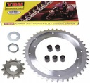 WSK 125 ВЕДУЩАЯ ЗВЕЗДОЧКА ПЕРЕДНЯЯ ЗАДНЯЯ ЦЕПЬ старого типа