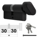 ВСТАВКА ДВЕРНОГО ЗАМКА, ЧЕРНАЯ РУЧКА, 30/30 АЛЮБРАССА