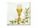 Serwetki papierowe Komunijne Komunia IHS kielich