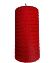 СВЕЧА ЦИЛИНДРА ANDALO 7X14 СМ КРАСНАЯ