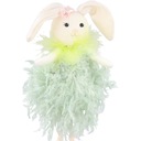 ЗАЯЦ-ЗАЙЧИК ПАСХАЛЬНЫЙ КРОЛИК ПЕРО КУЛОН КУКЛОВОЕ УКРАШЕНИЕ КРЕМОВОЕ