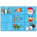 РОЖДЕСТВЕНСКИЕ НАКЛЕЙКИ УКРАШЕНИЯ ОКОН СТЕКЛО Без клея 9 листов РОЖДЕСТВЕНСКИЙ ПОДАРОК