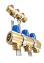 ROZDZIELACZ GRZEJNIKOWY 3 OBWODY Z ZAWORAMI