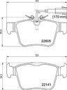 BREMBO P 23 180 ZAPATAS DE FRENADO 